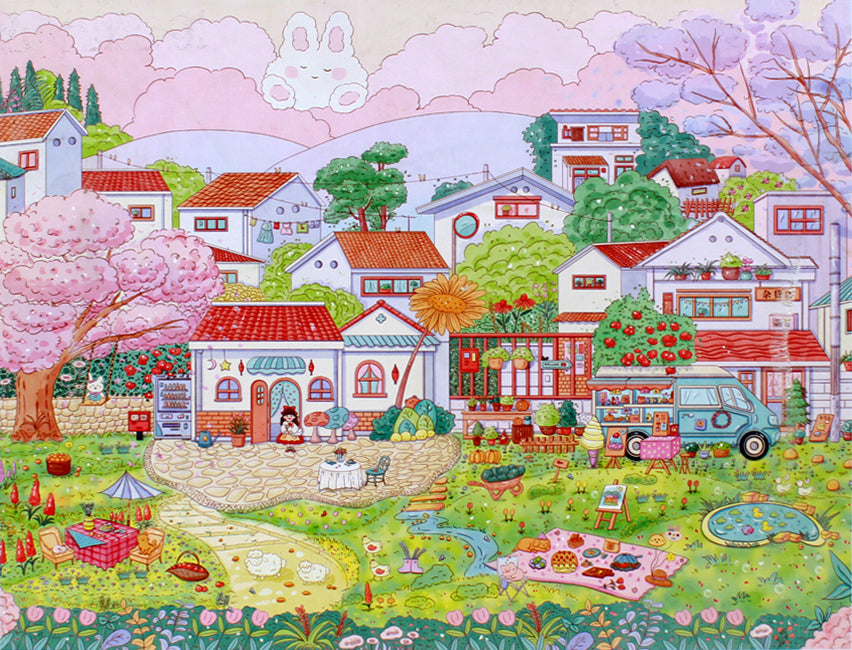Chill in Village - Gold Foil